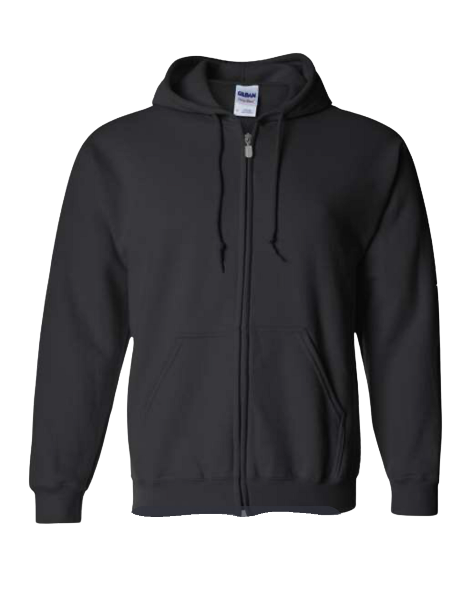 Hooded Zip-up Adult - Black (Custom Order)