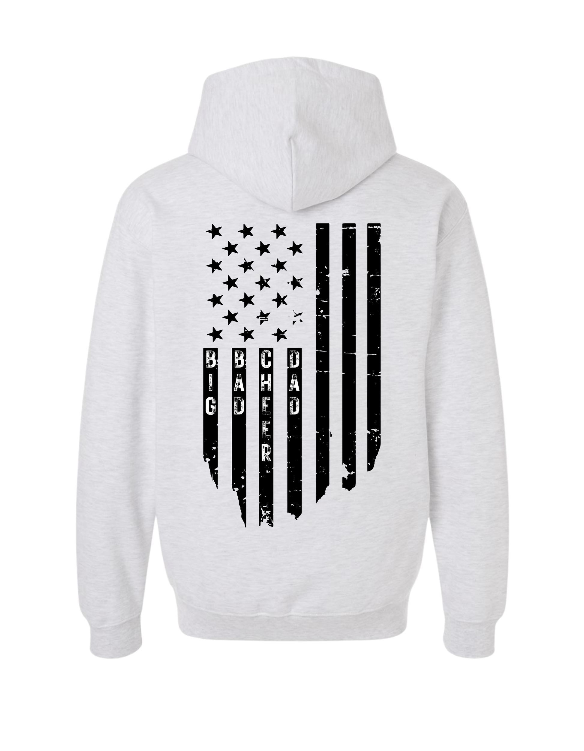 Big Bad Cheer Dad Flag Hooded Sweatshirt