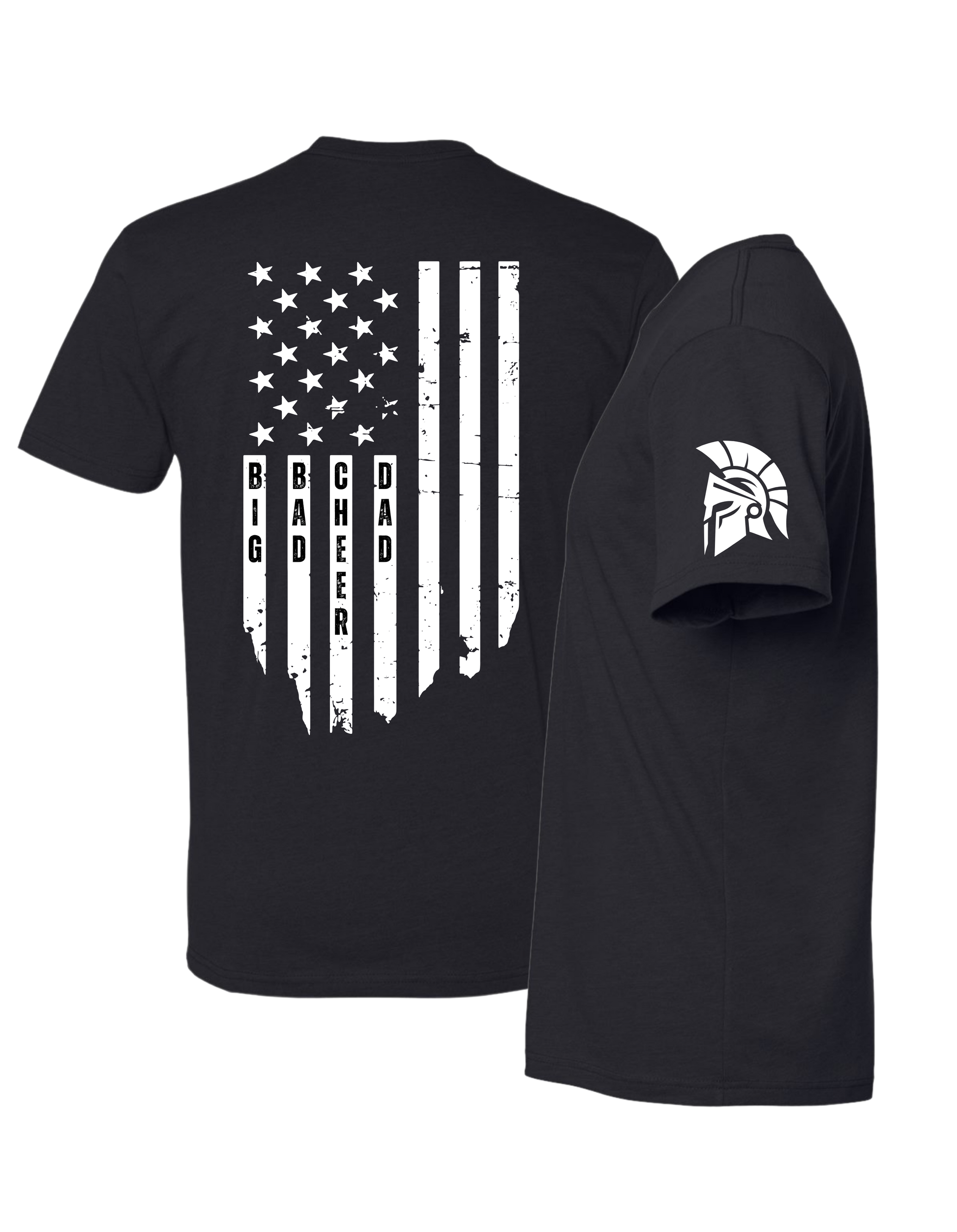 Big Bad Cheer Dad Flag T-Shirt
