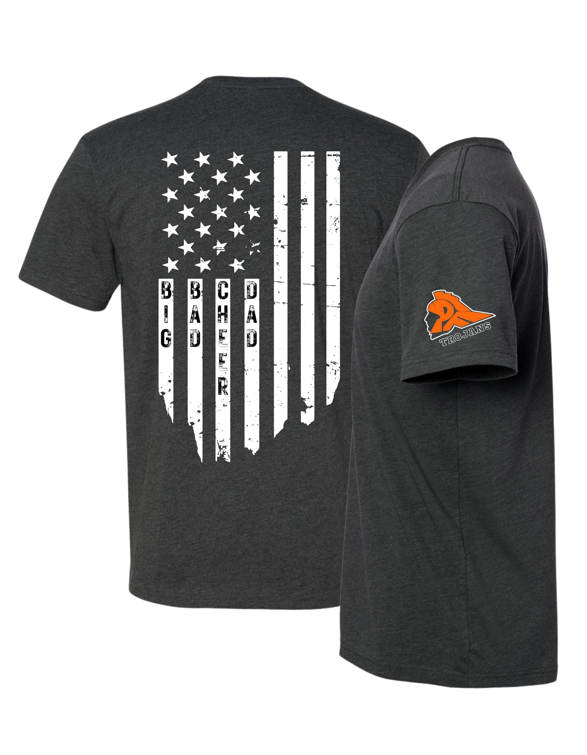 Big Bad Cheer Dad Flag T-Shirt