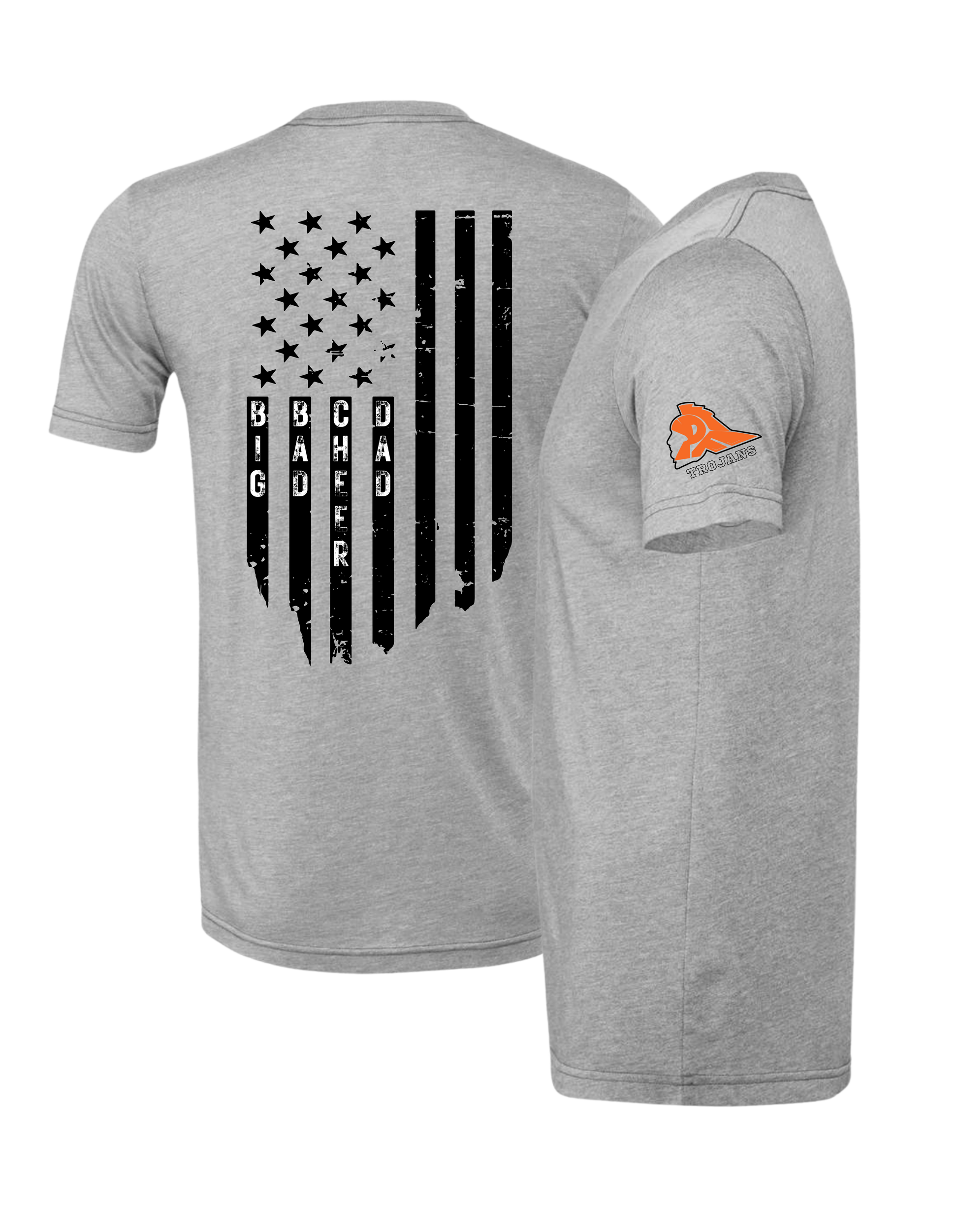Big Bad Cheer Dad Flag T-Shirt