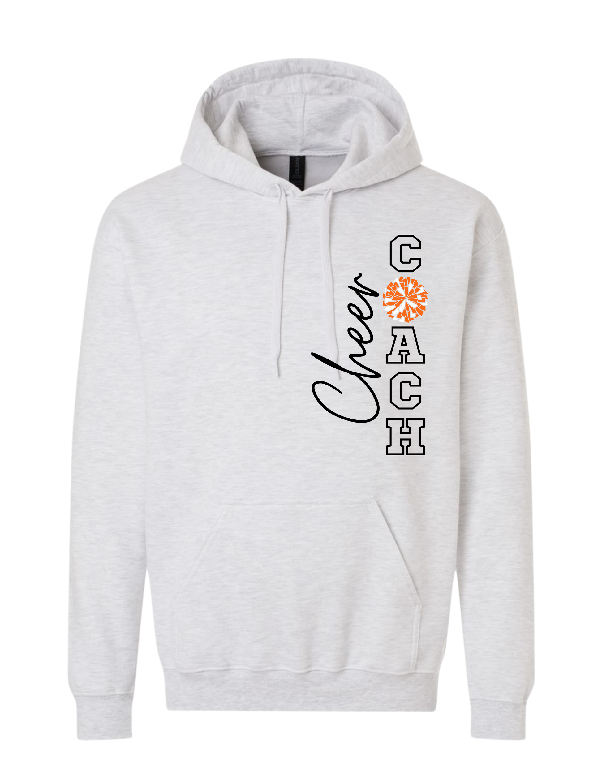 Cheer Coach With Pom Hooded Sweatshirt - Adult