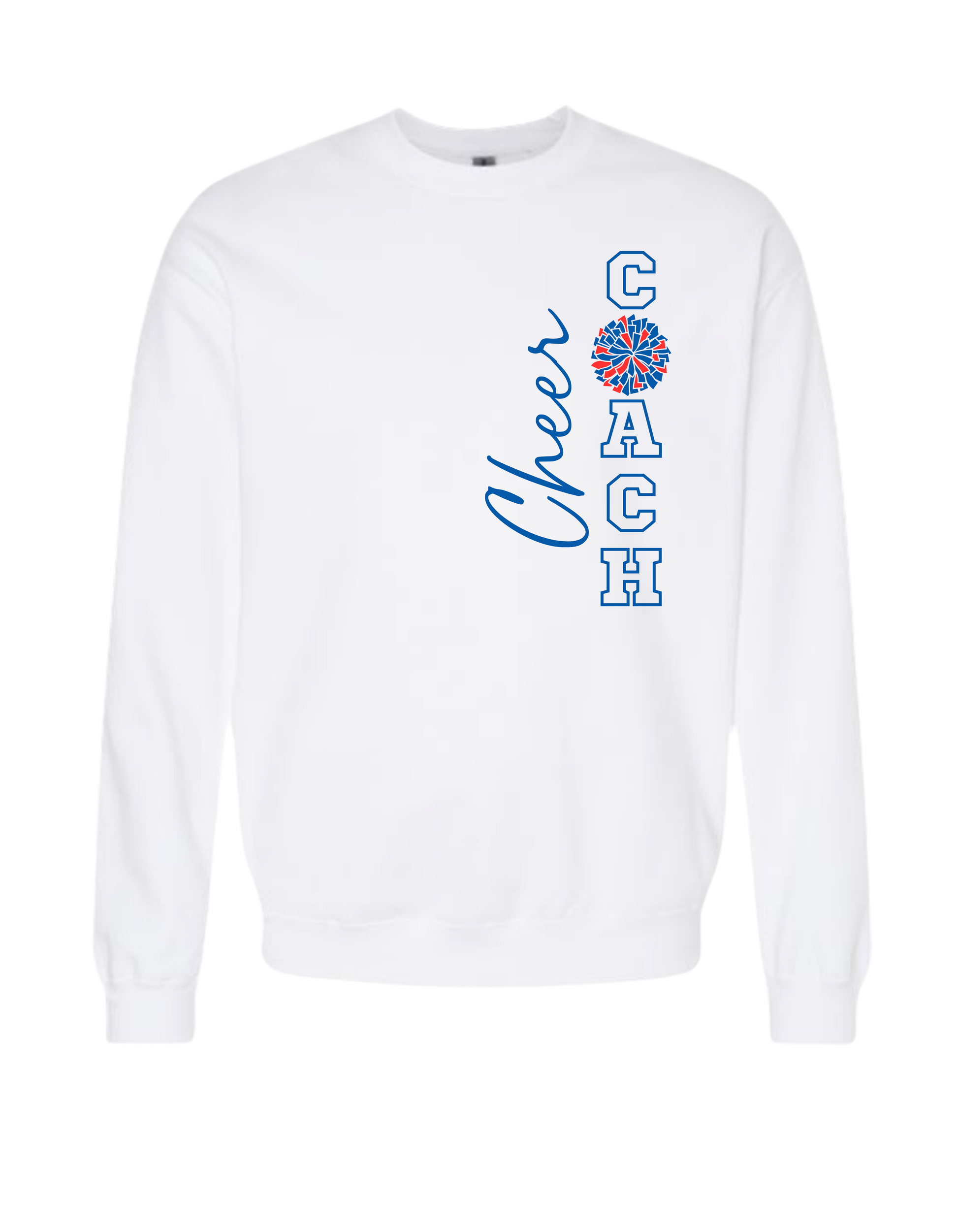 Cheer Coach With Pom Crewneck Sweatshirt