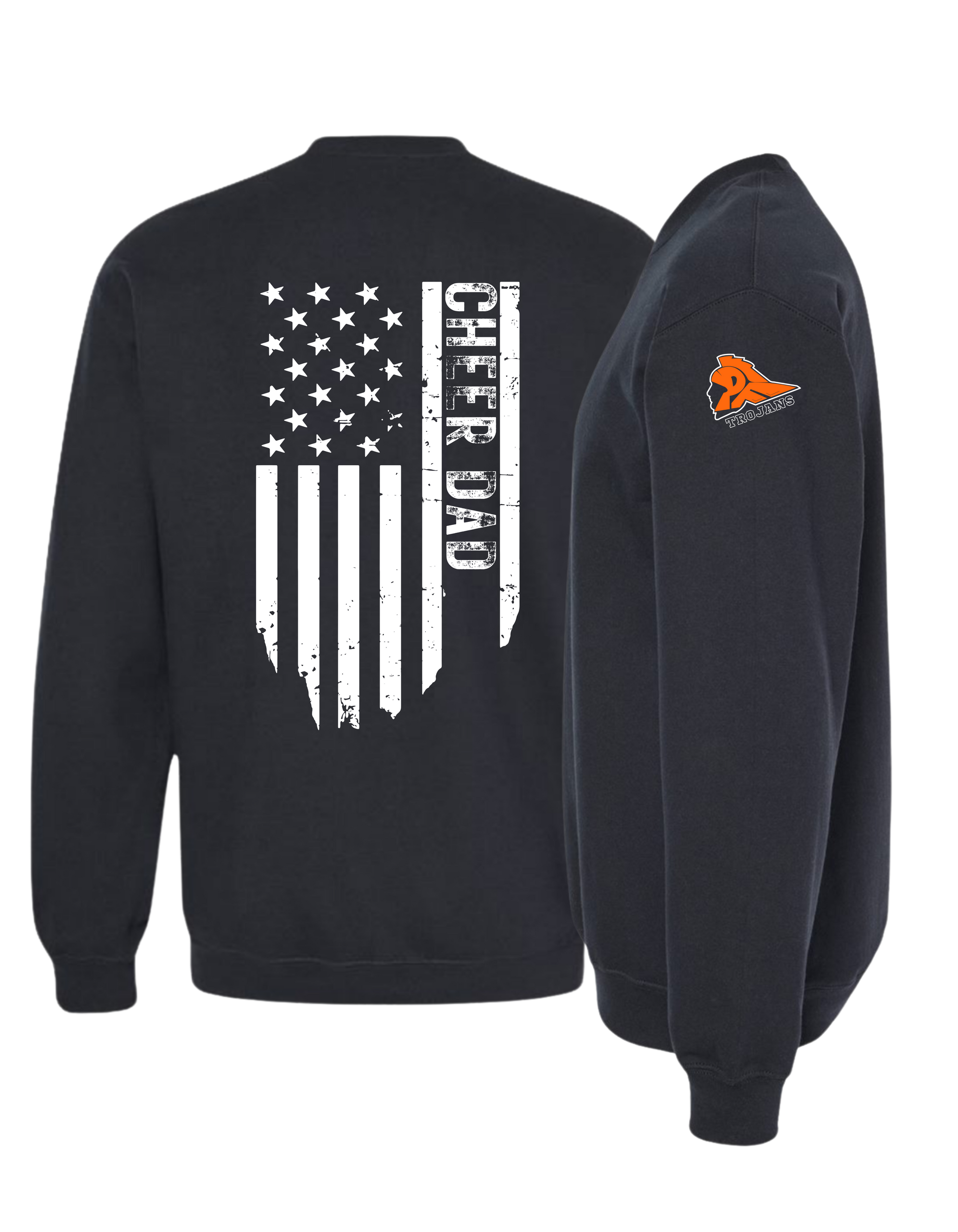 Cheer Dad Flag - Crewneck Sweatshirt