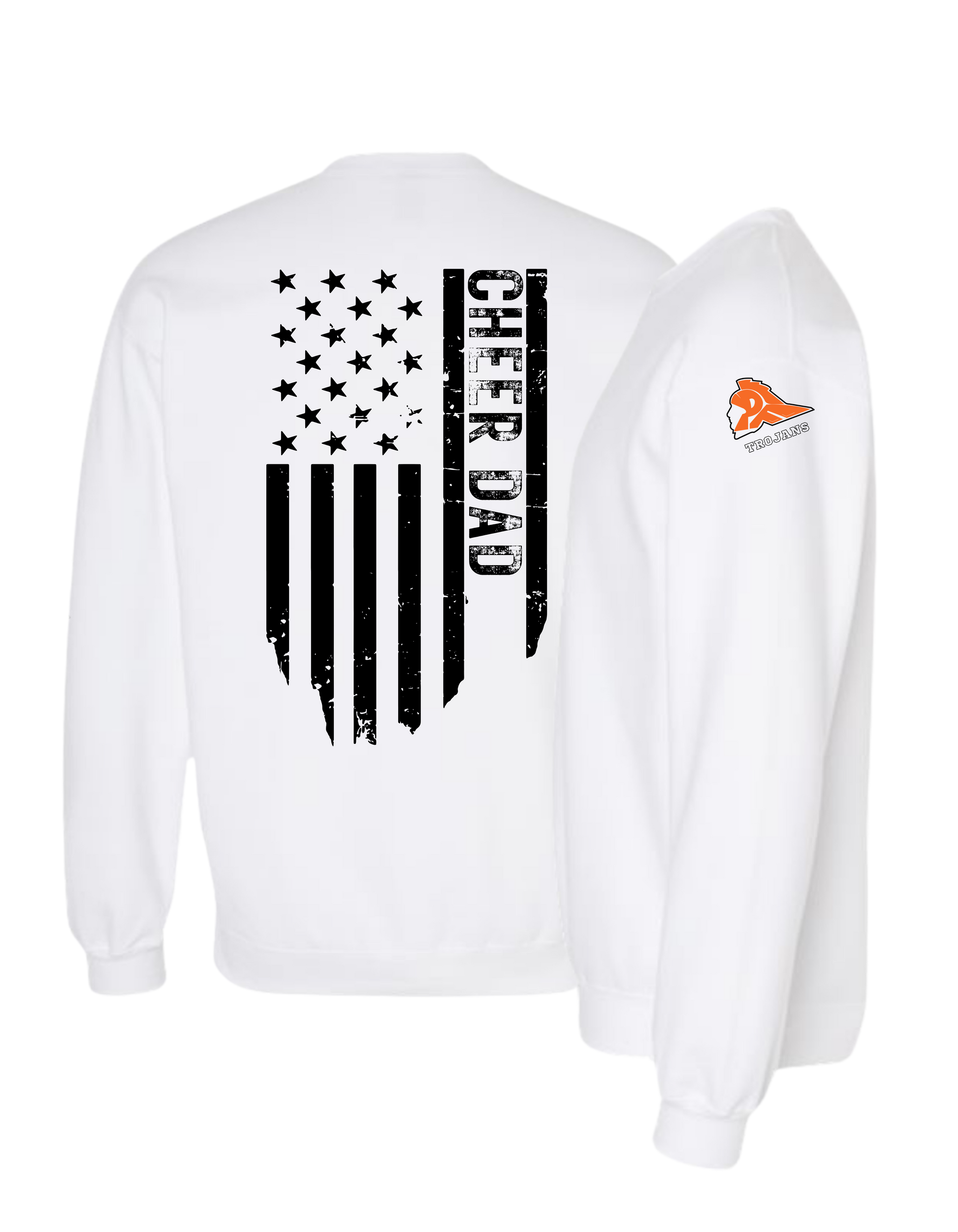 Cheer Dad Flag - Crewneck Sweatshirt