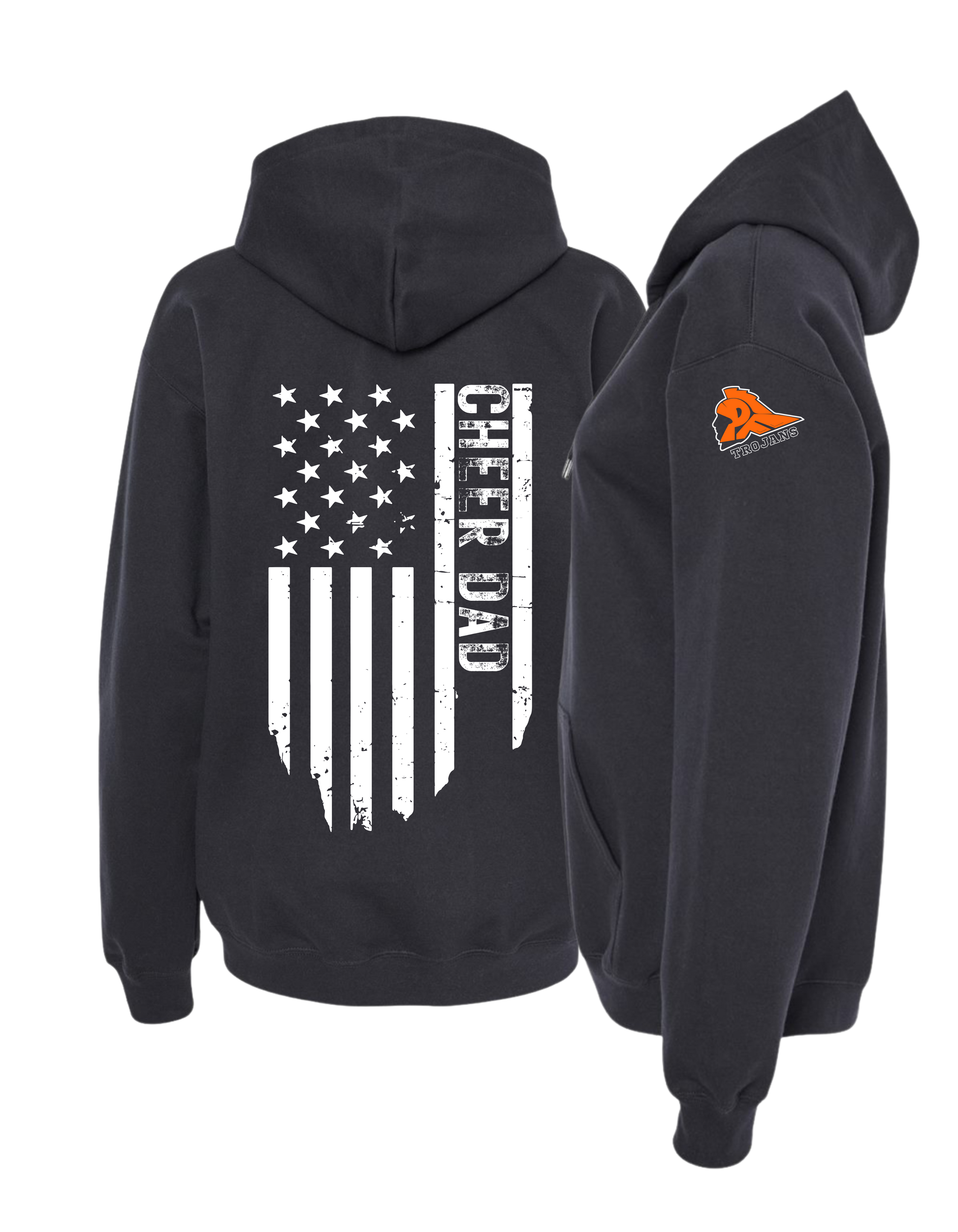 Cheer Dad Flag - Hooded Sweatshirt