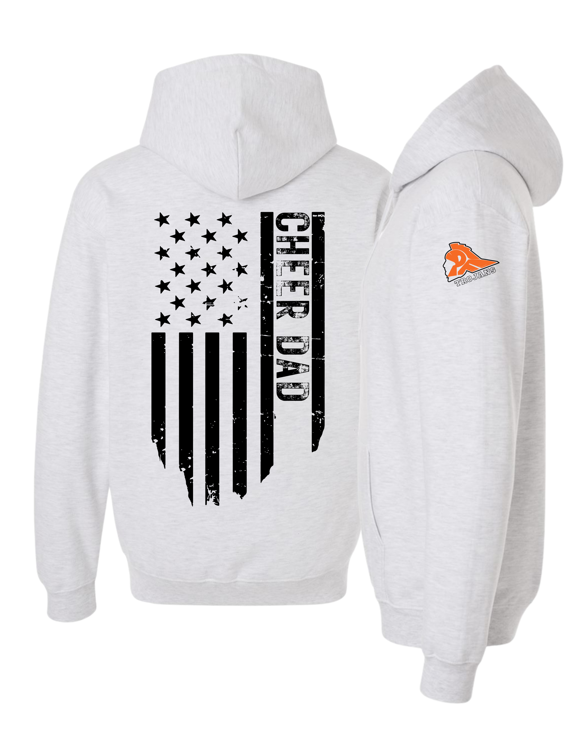 Cheer Dad Flag - Hooded Sweatshirt
