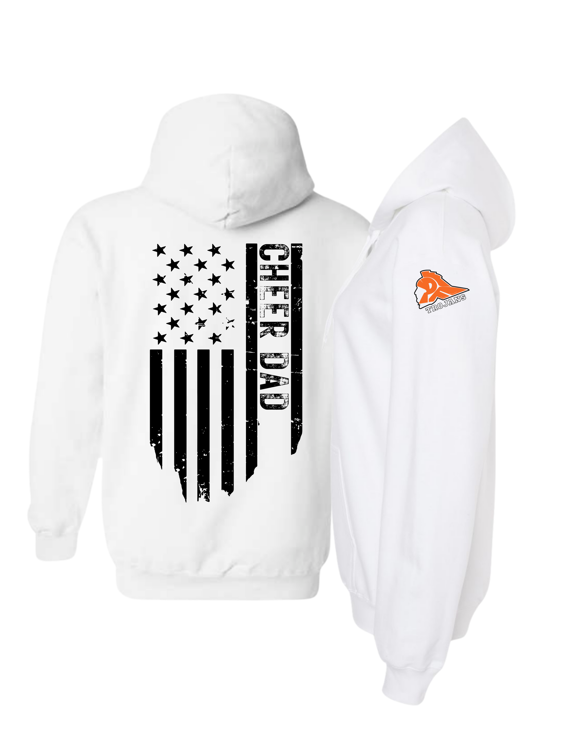 Cheer Dad Flag - Hooded Sweatshirt