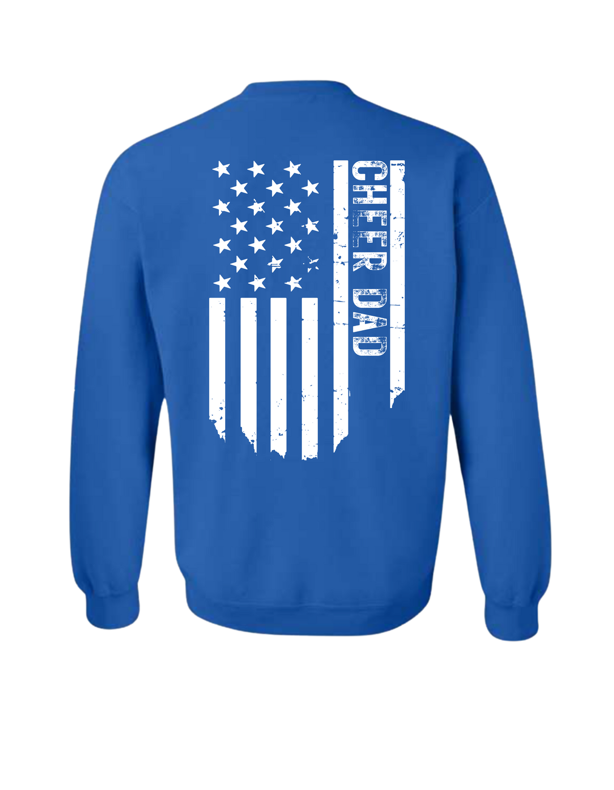 Cheer Dad Flag Crewneck Sweatshirt