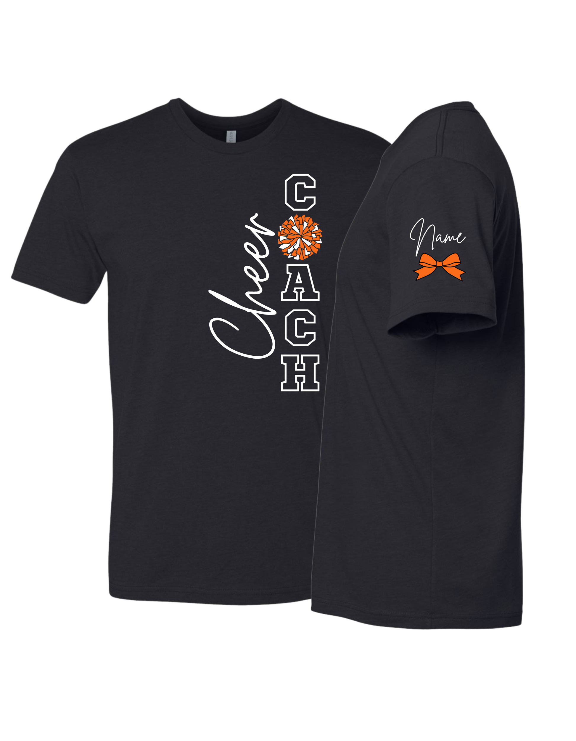 Cheer Coach With Pom T-Shirt - Adult