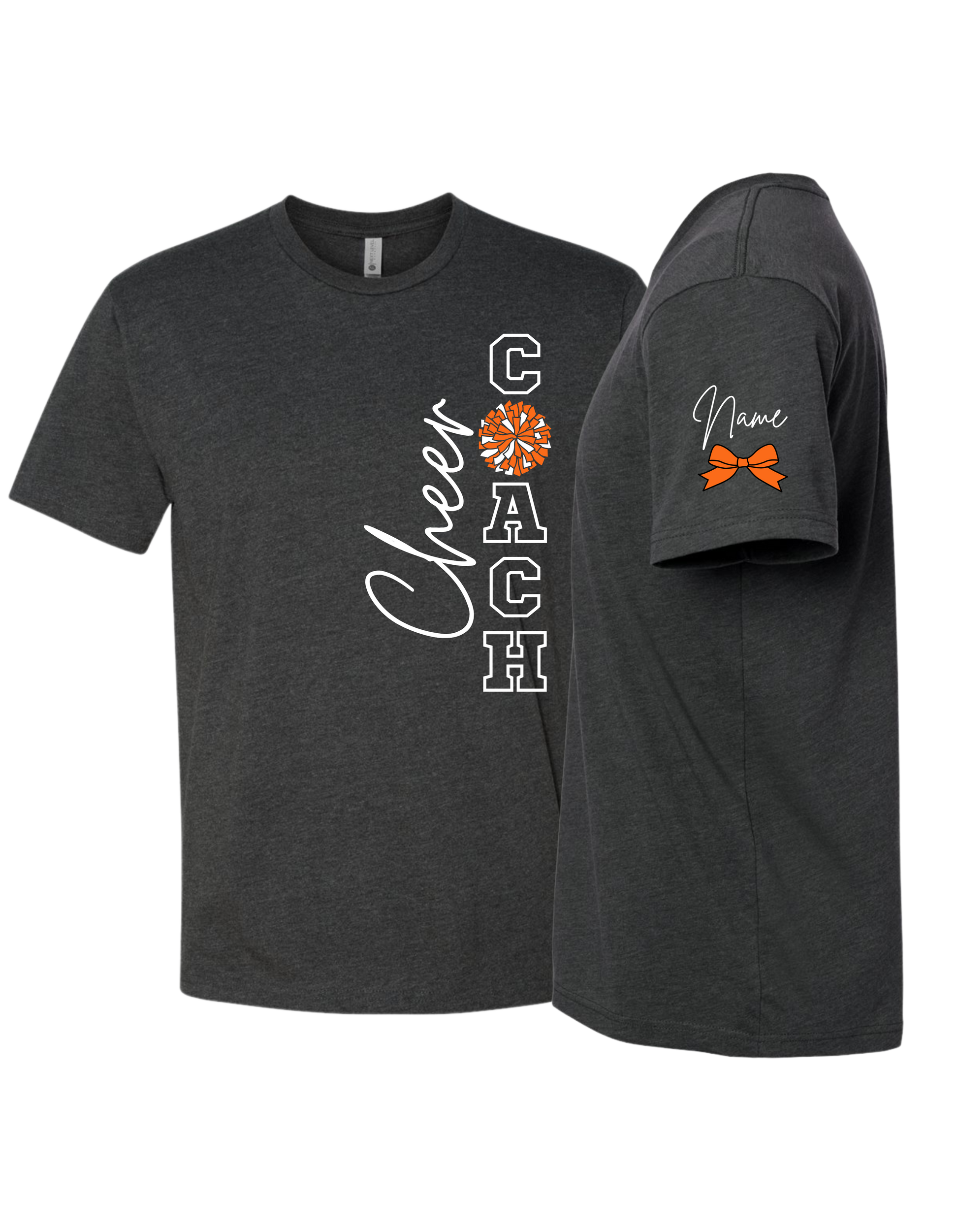 Cheer Coach With Pom T-Shirt - Adult