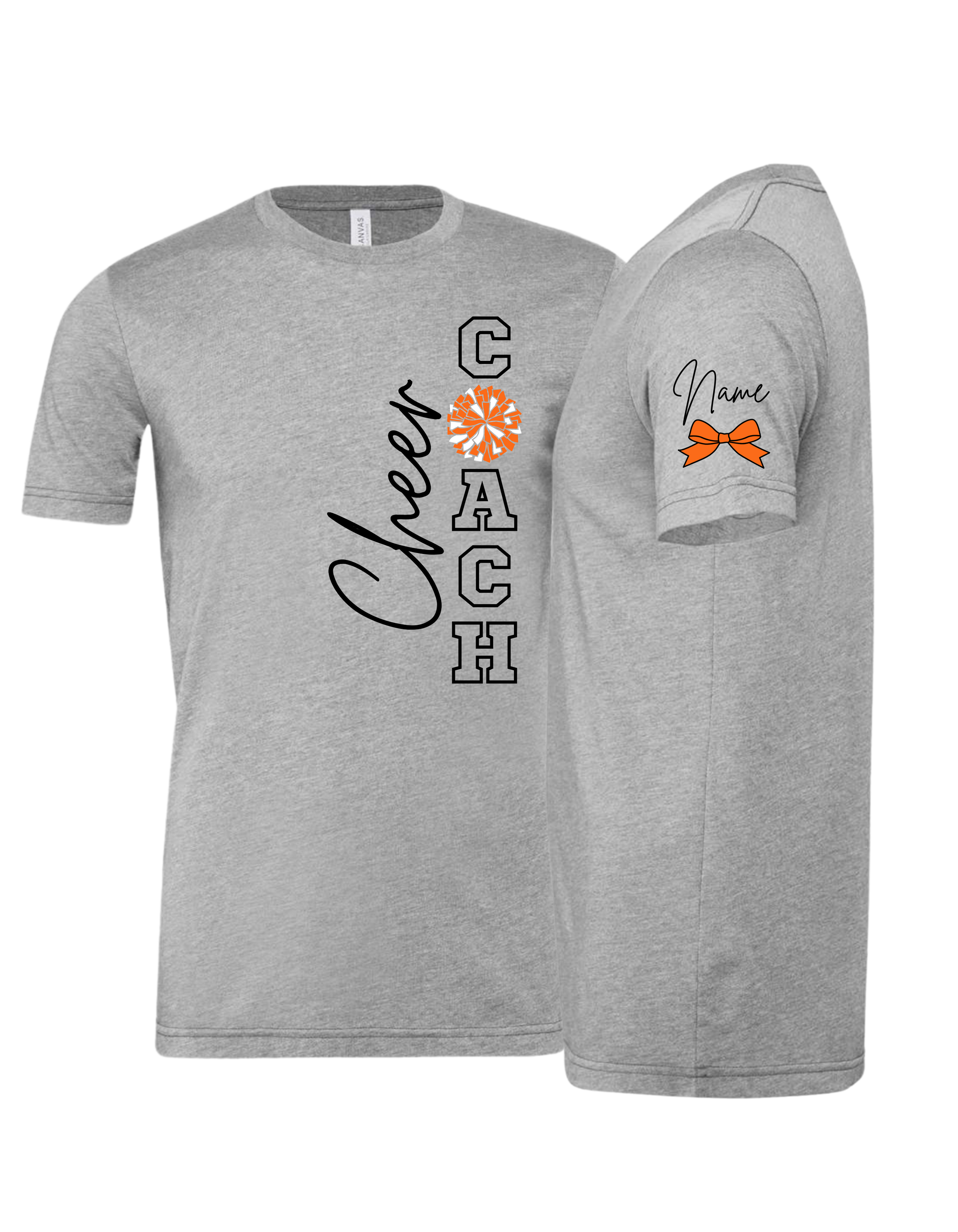 Cheer Coach With Pom T-Shirt - Adult