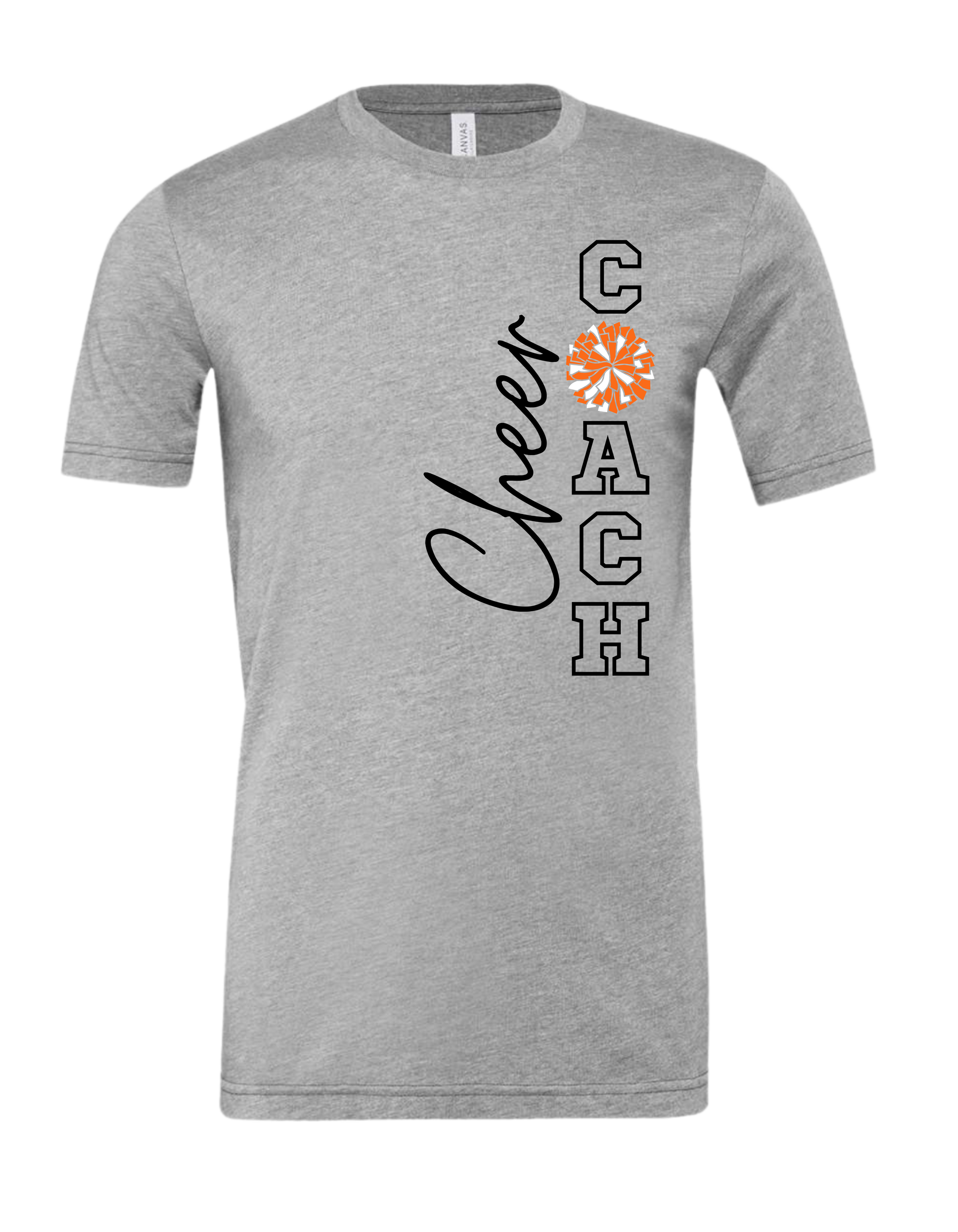 Cheer Coach With Pom T-Shirt - Adult