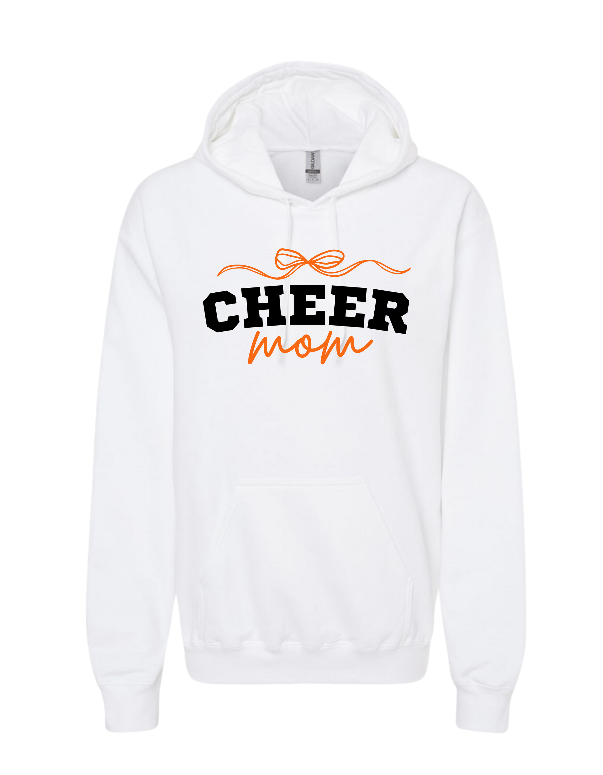 Cheer Mom With Bow 2 Hooded Sweatshirt - Adult