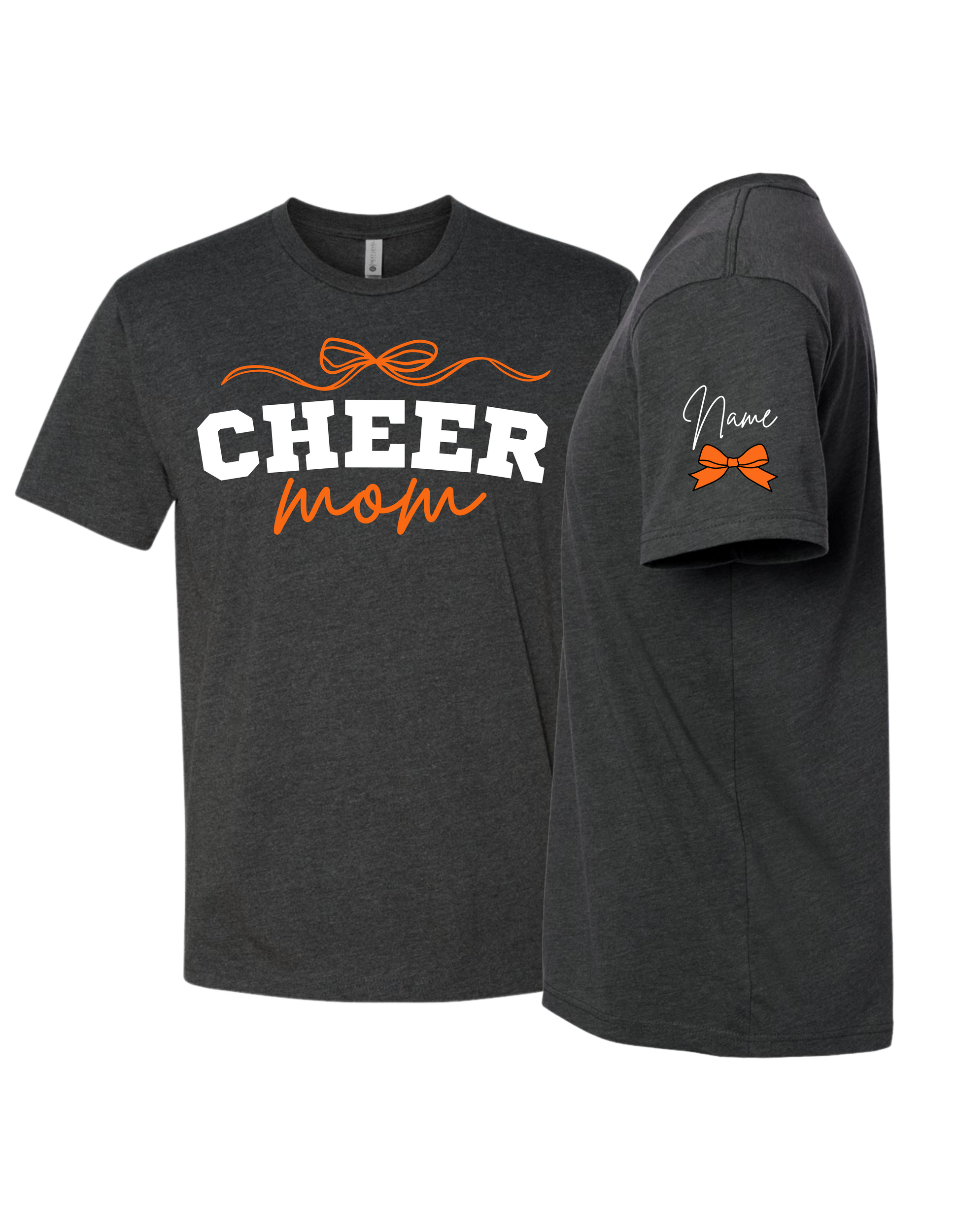 Cheer Mom With Bow 2 T-shirt - Adult