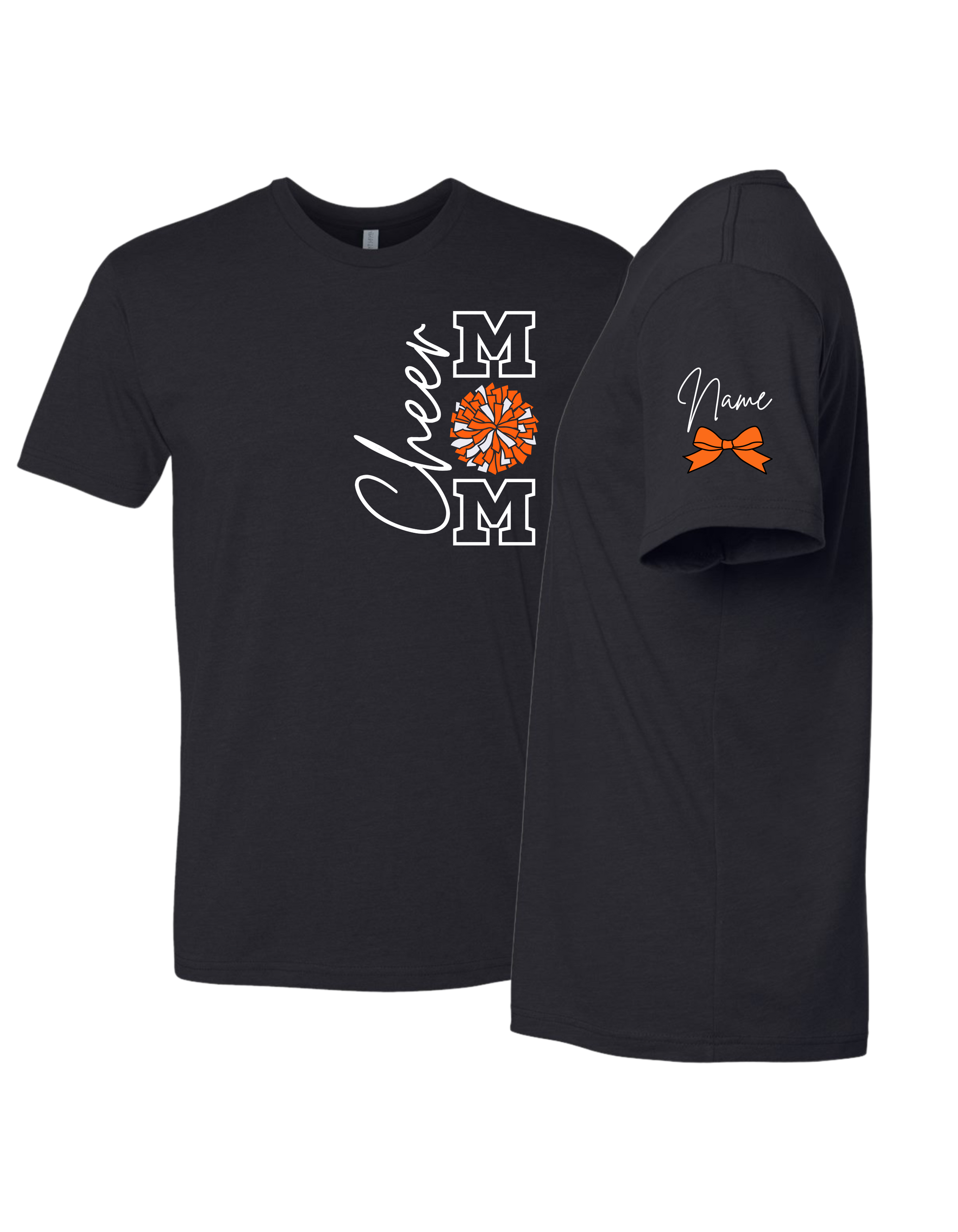 Cheer Mom with Pom T-Shirt - Adult