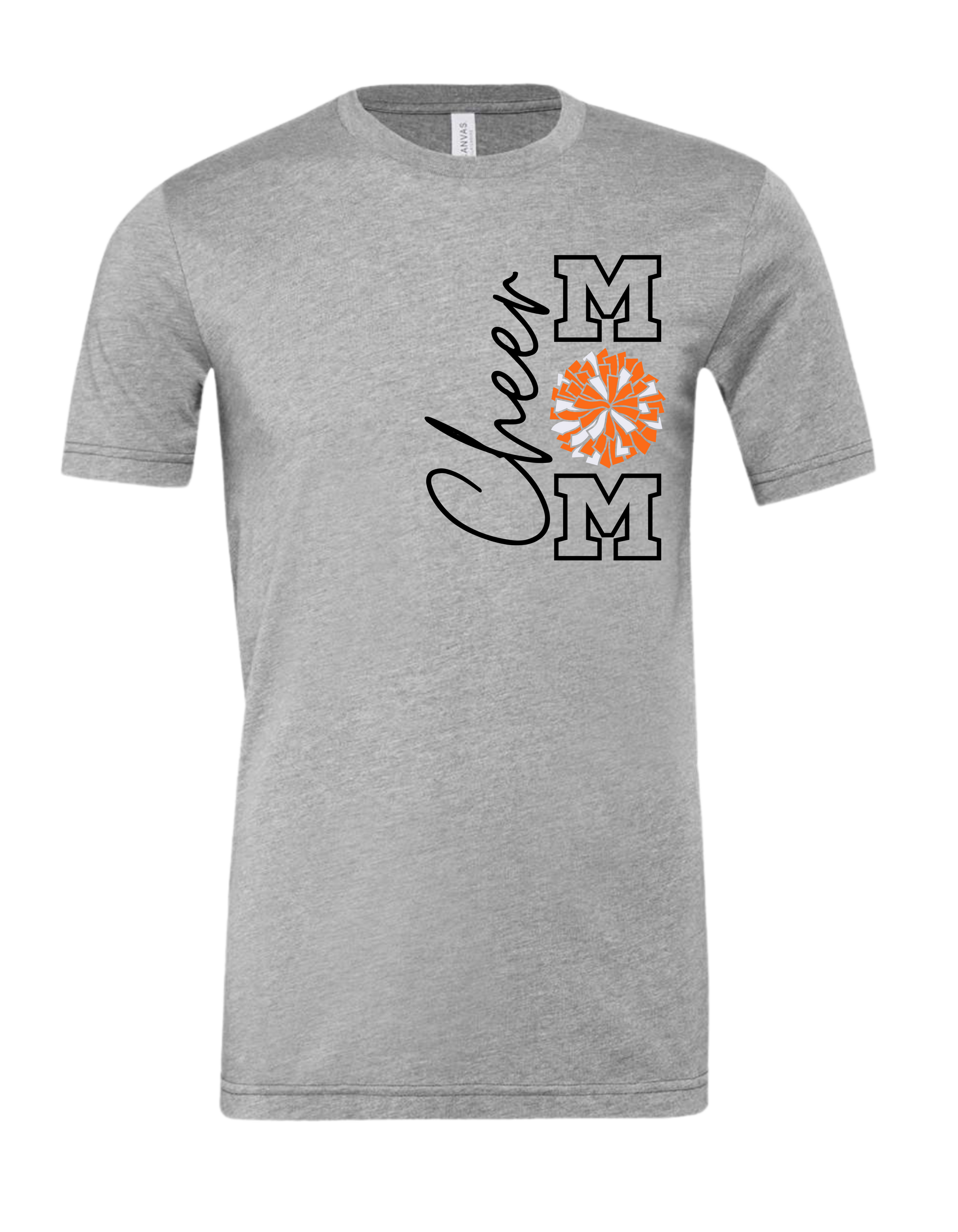 Cheer Mom with Pom T-Shirt - Adult