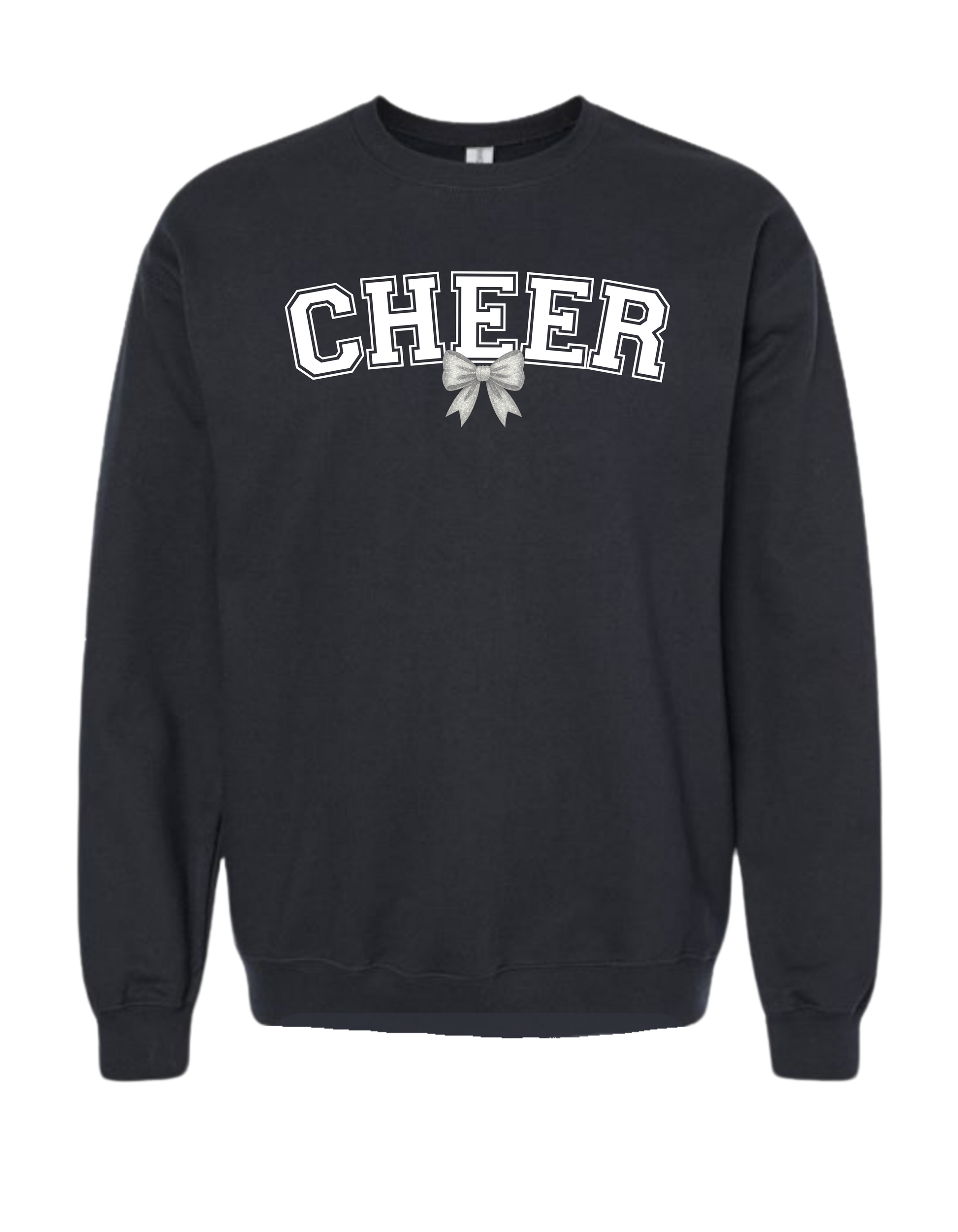 Cheer with Bow - Crewneck Sweatshirt
