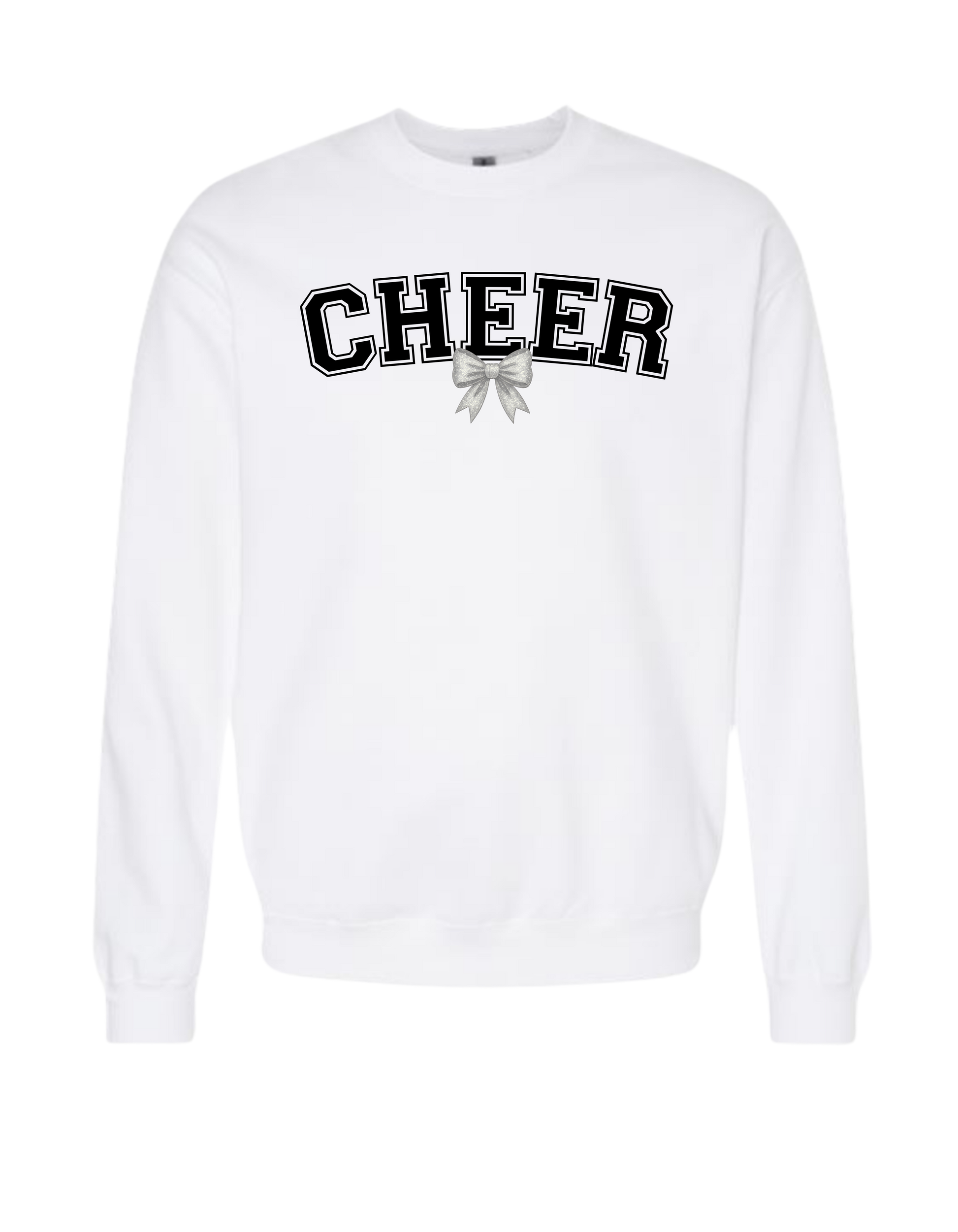 Cheer with Bow - Crewneck Sweatshirt