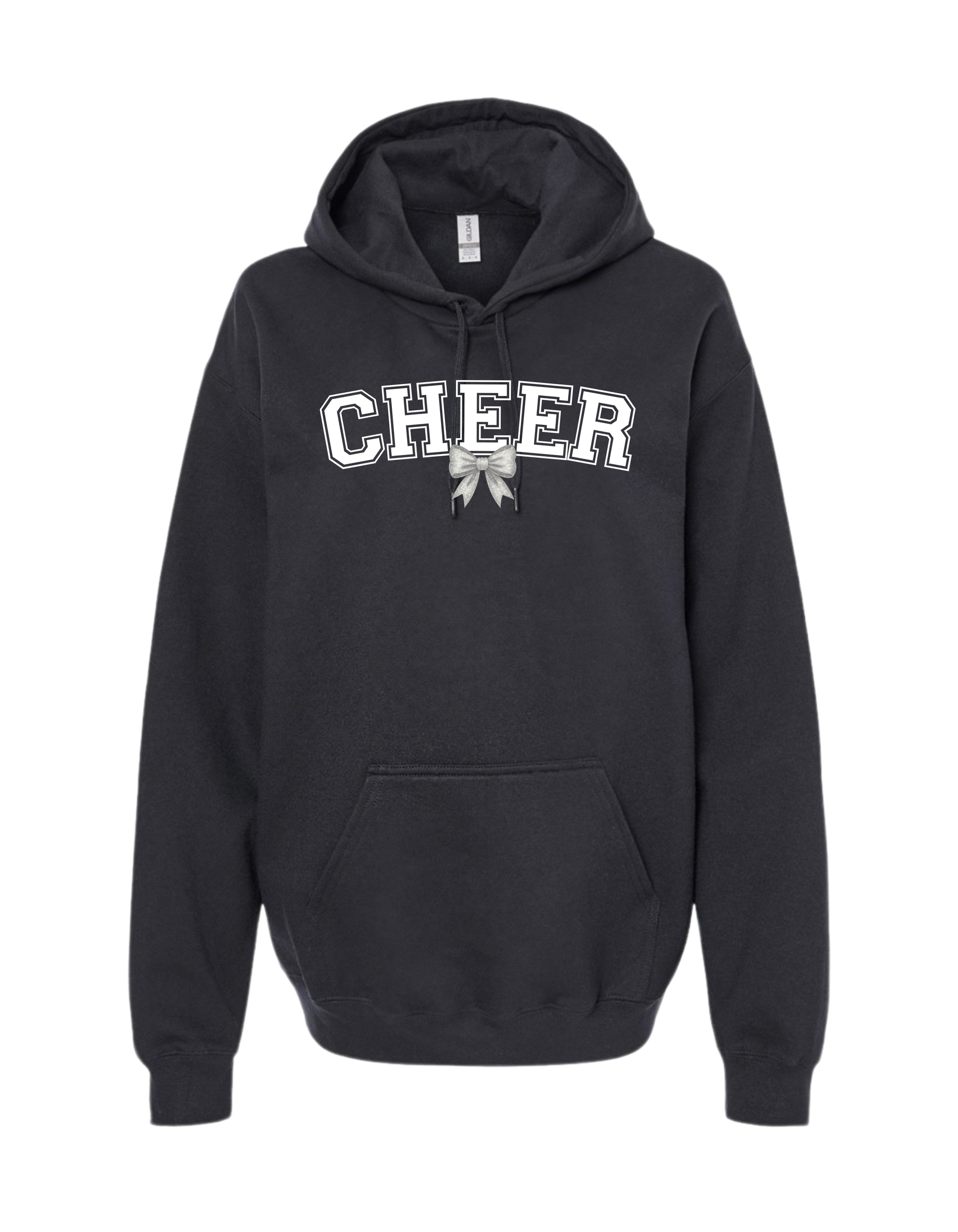 Cheer with Bow - Hooded Sweatshirt