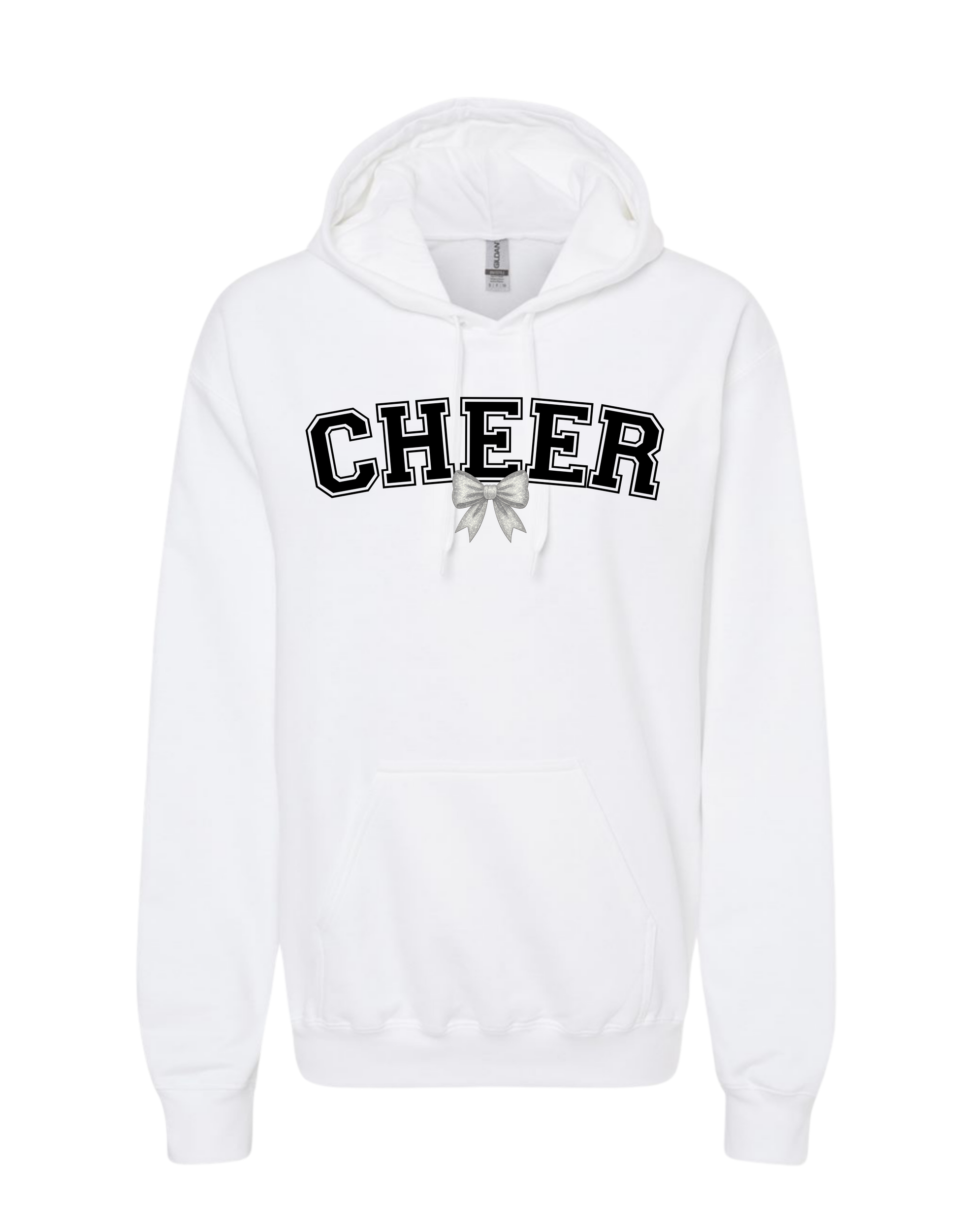 Cheer with Bow - Hooded Sweatshirt