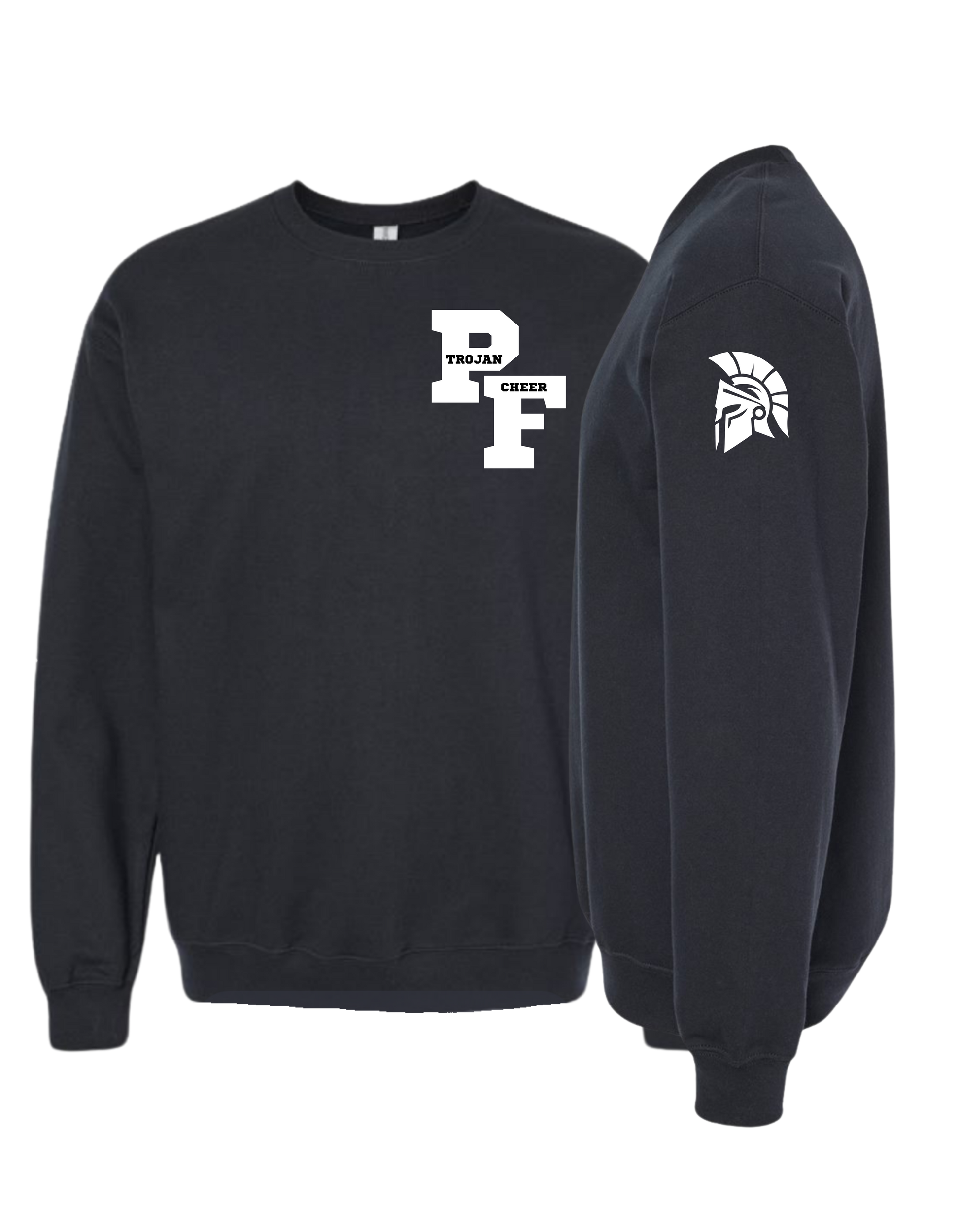 PF Trojan Cheer Crewneck Sweatshirt - Adult