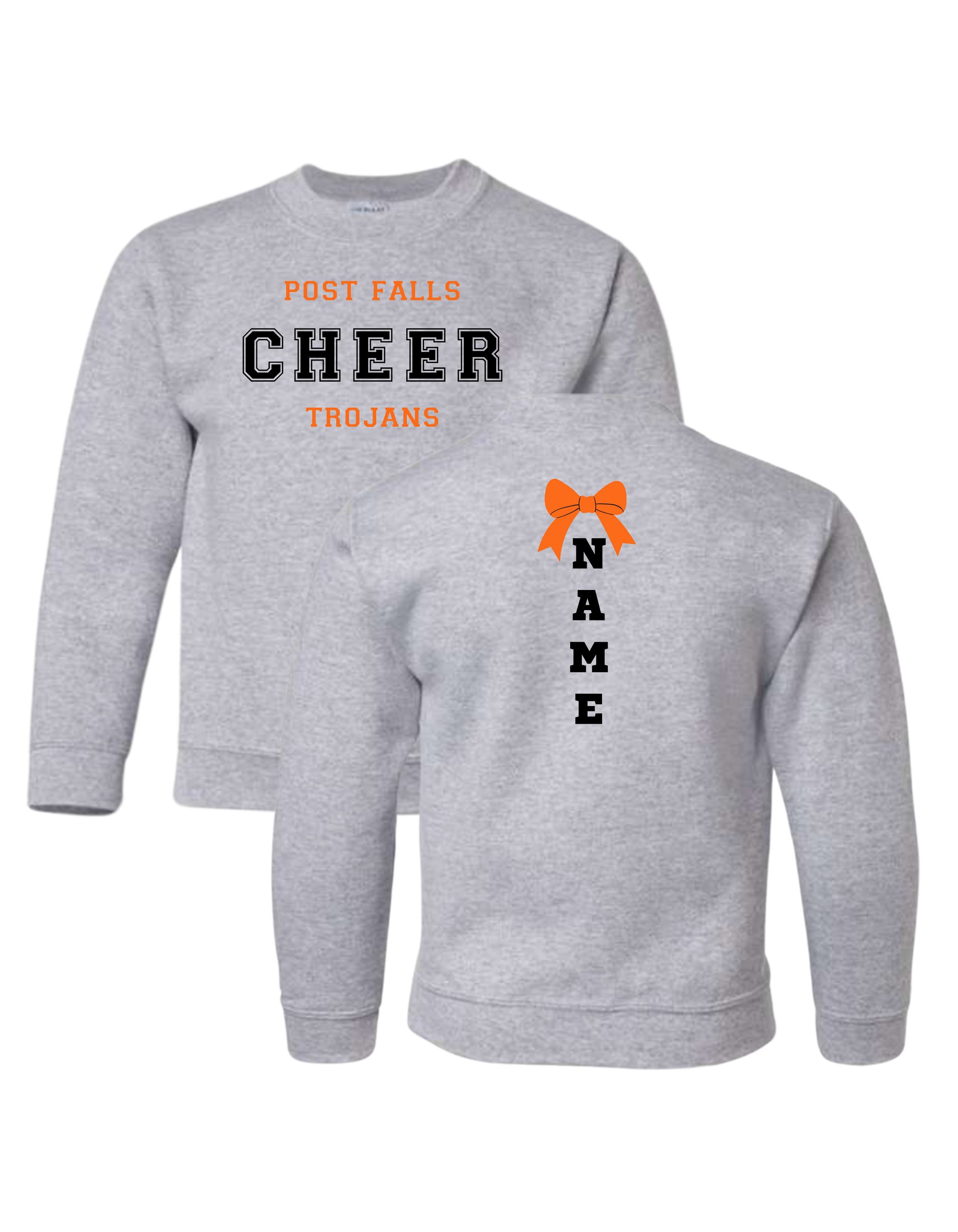 Post Falls Cheer 2 Crewneck Sweatshirt - Youth