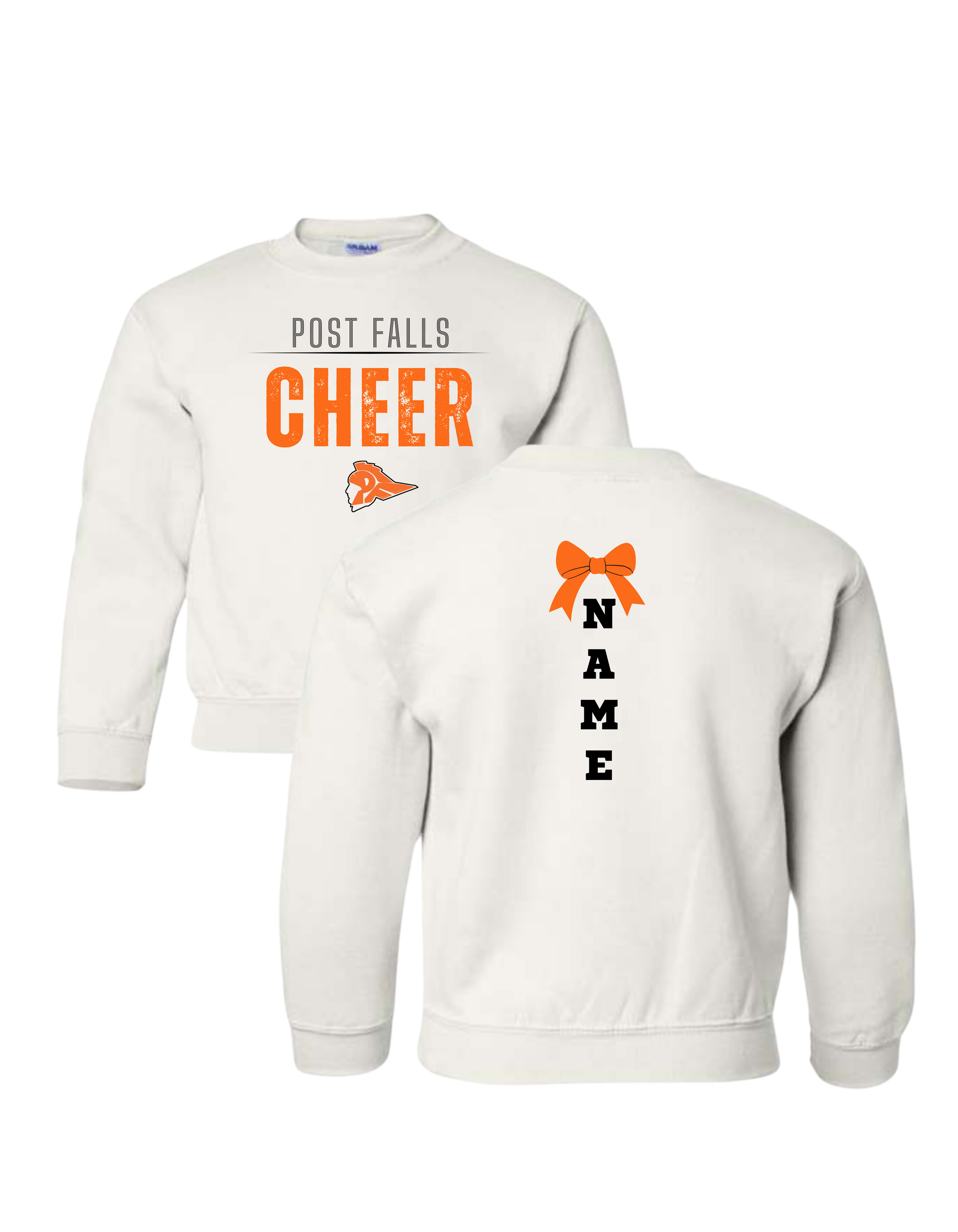Post Falls Cheer 3 Crewneck Sweatshirt - Youth
