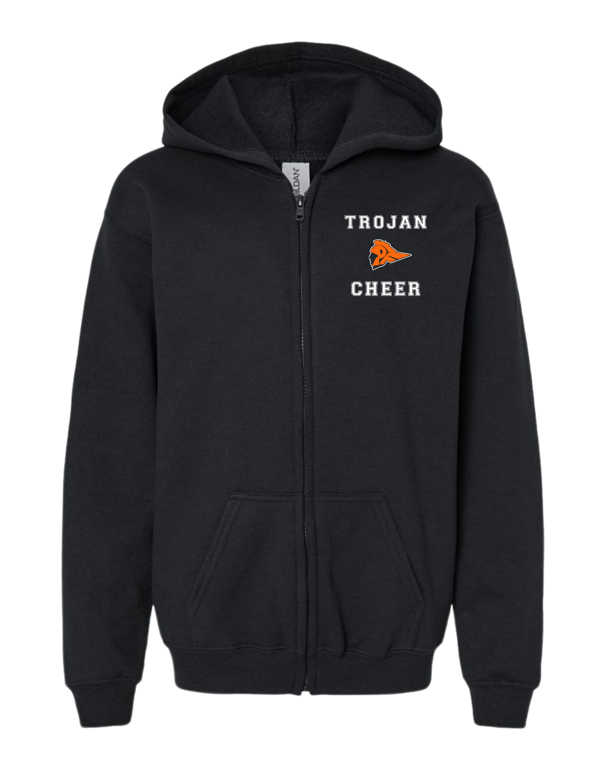 Trojan Cheer Hooded Zip-Up - Youth