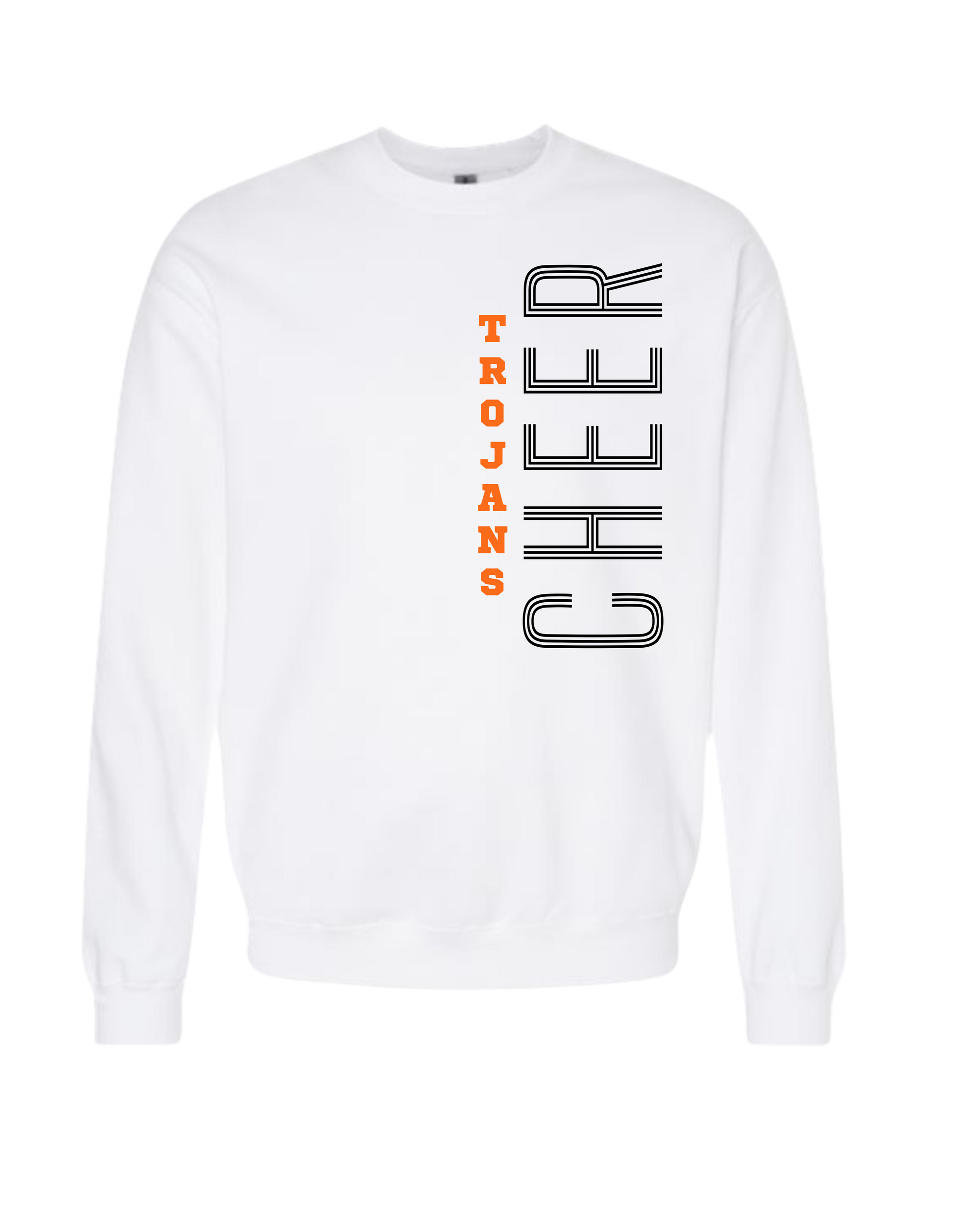 Trojans Cheer Side Crewneck Sweatshirt- Adult