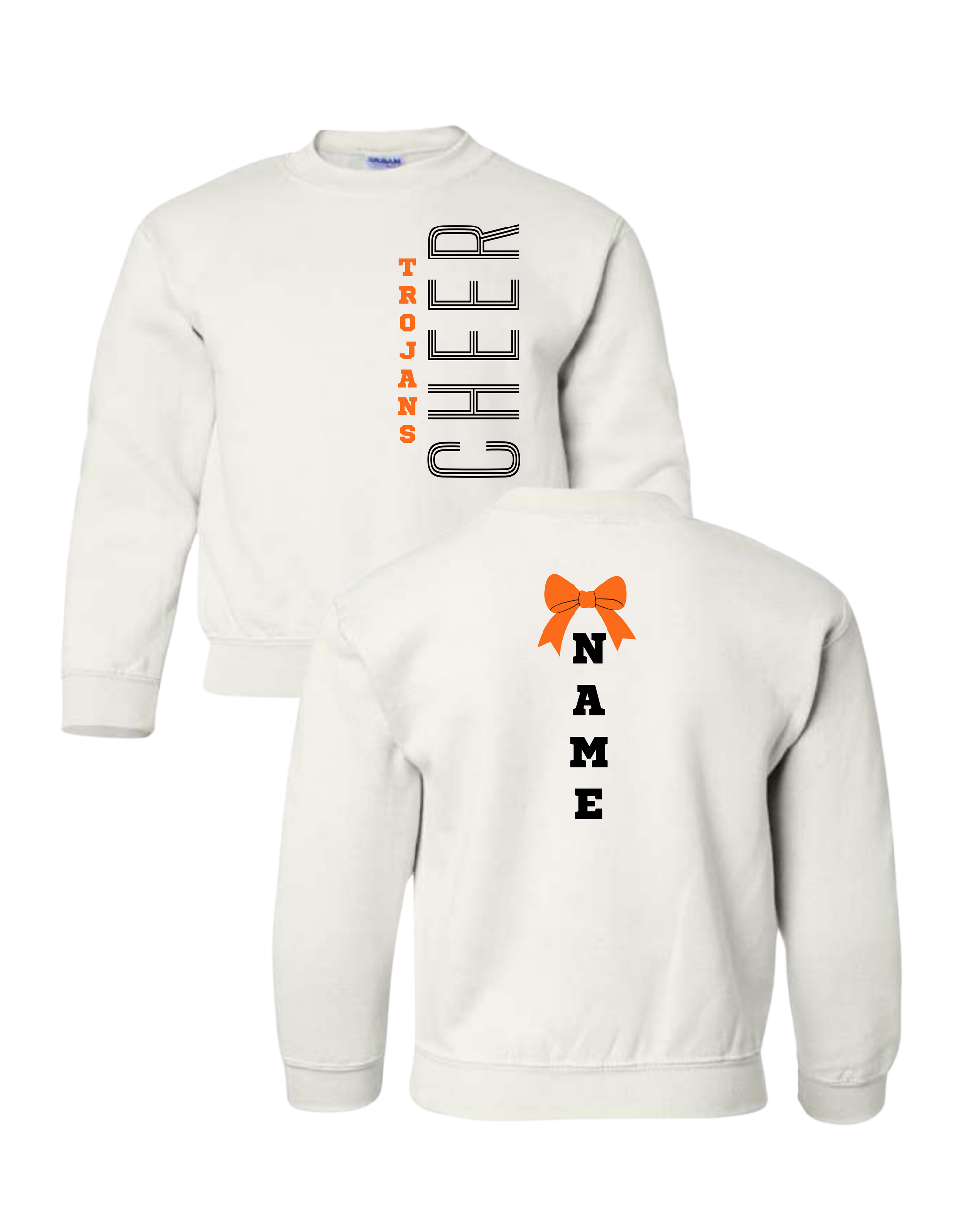 Trojans Cheer Side Crewneck Sweatshirt - Youth