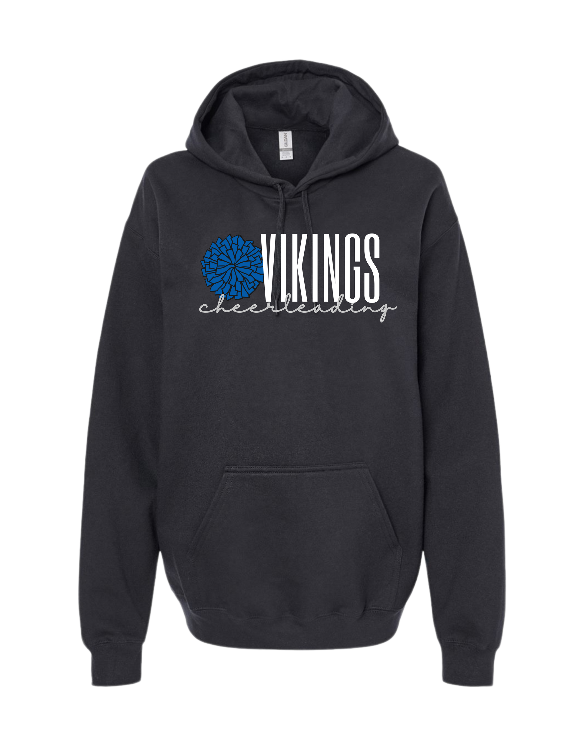 Vikings Cheerleading With Pom Hooded Sweatshirt