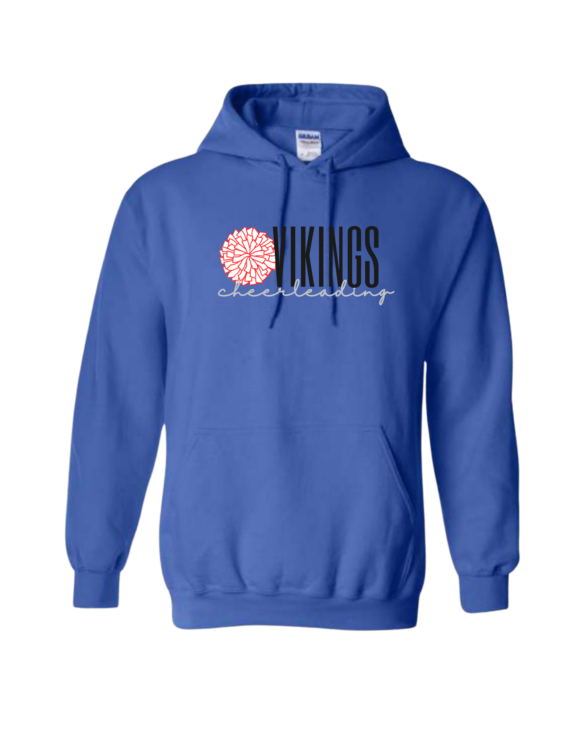 Vikings Cheerleading With Pom Hooded Sweatshirt