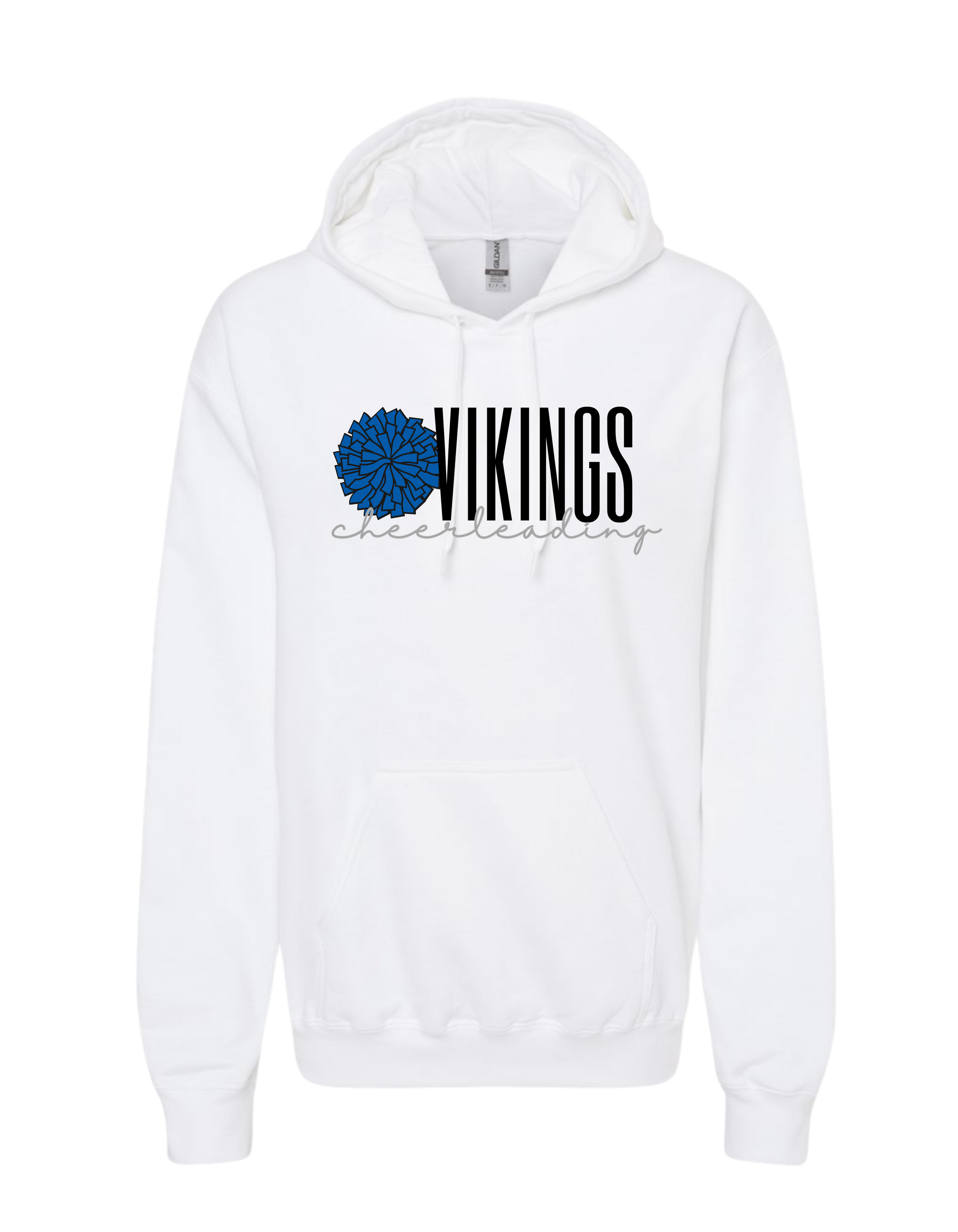 Vikings Cheerleading With Pom Hooded Sweatshirt